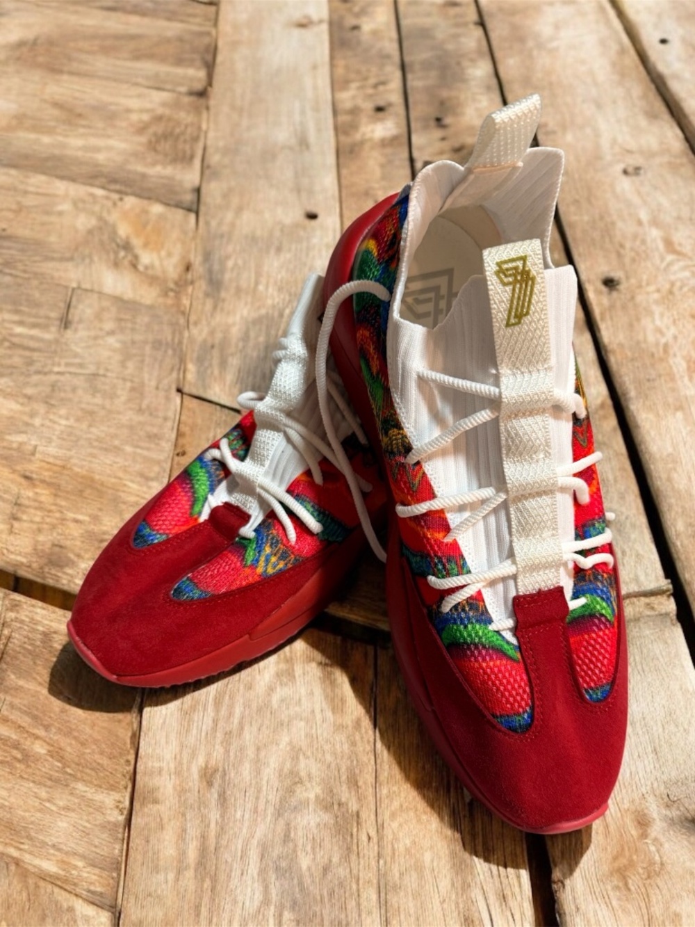 Triple 7 Men’s Sneakers Red Multicolor Size 13 Athletic Shoes